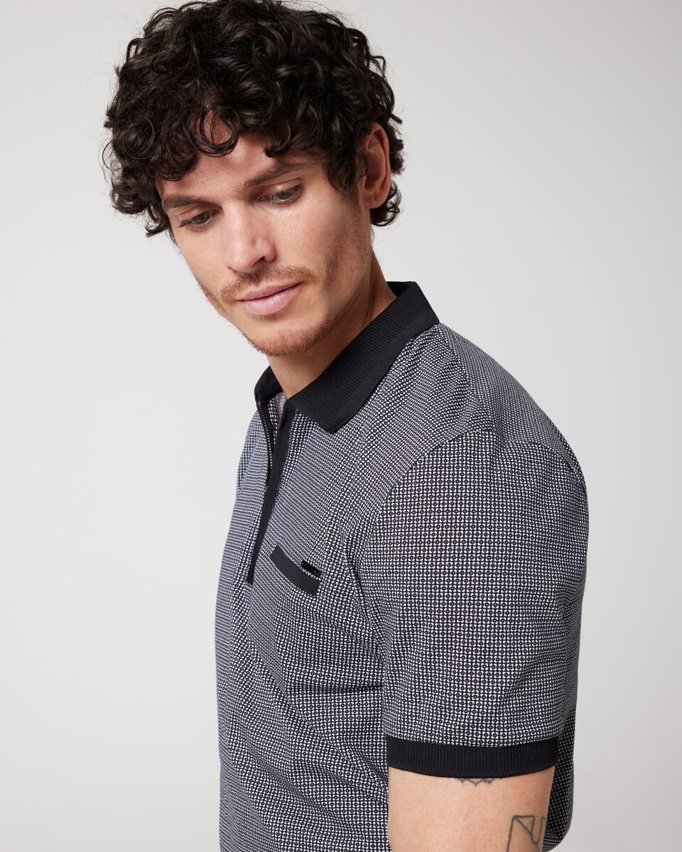 Geo Print Polo Shirt
